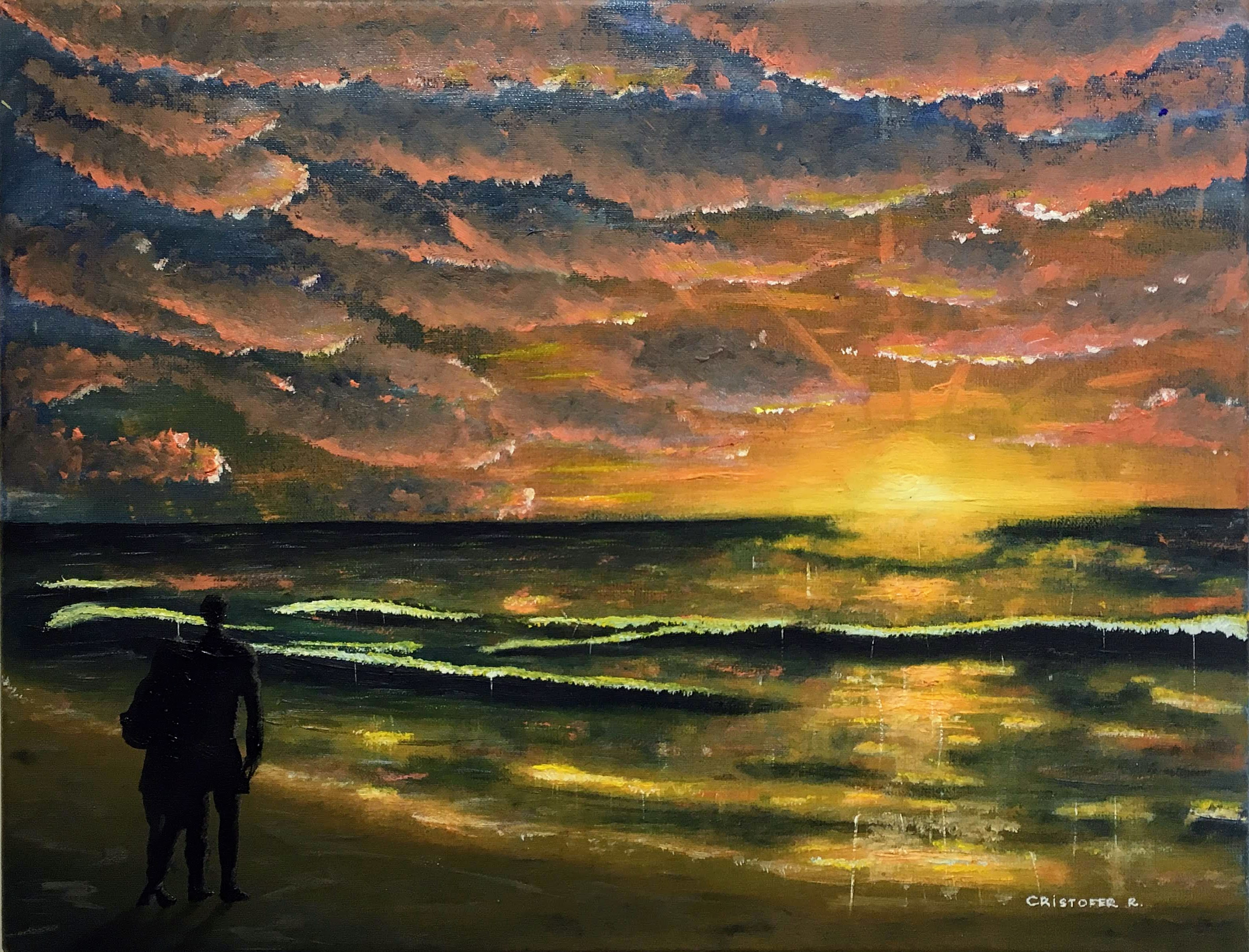 Mirando la puesta del sol, 2016. Cristofer Rybner